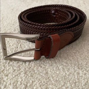 Mens Handcrafted NAUTICA Brown quality belt.
